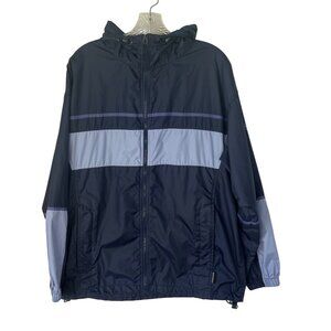 Columbia Womens Windbreaker Jacket Blue Lightweight Size Large